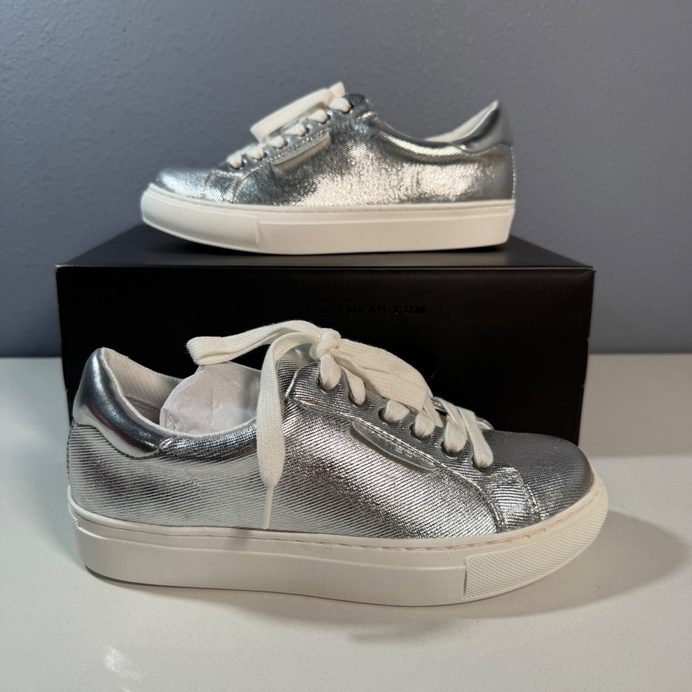 D'Amelio Sono Sneakers Womens 5.5 Silver New Metallic Platform DB-SONO